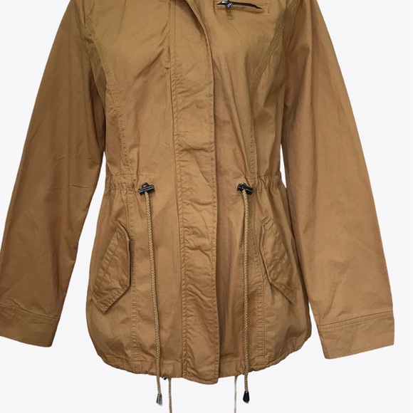 Outer Edge Hooded Mustard Women’s Jacket - Size: M - Picture 9 of 16